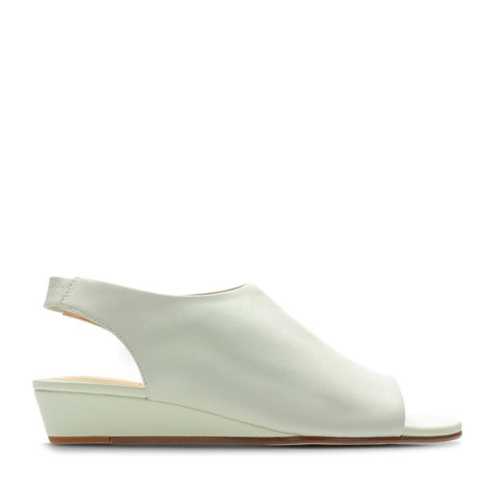 Clarks Sense Silk - White Leather - Womens 7.5