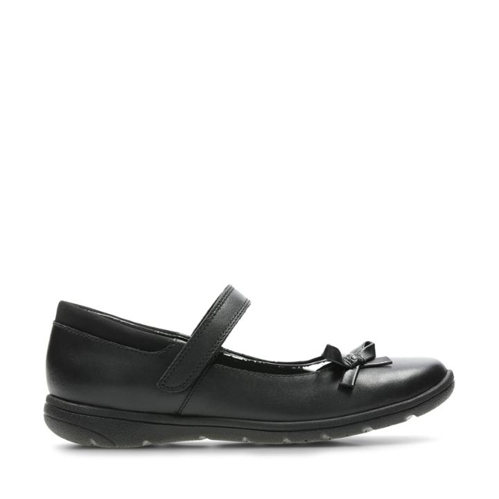 Clarks Venture Star - Black Leather - Childrens 10.5