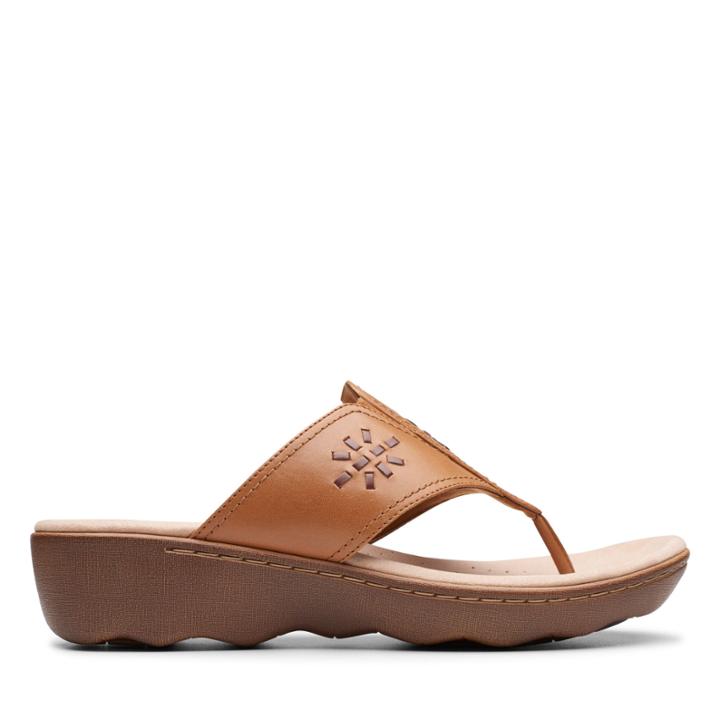 Clarks Phebe Mist - Tan Leather - Womens 5.5