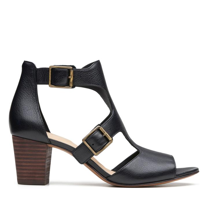 Clarks Deloria Kay - Black Leather - Womens 10