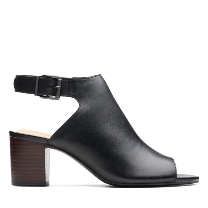 Clarks Deloria Gia - Black Leather - Womens 12