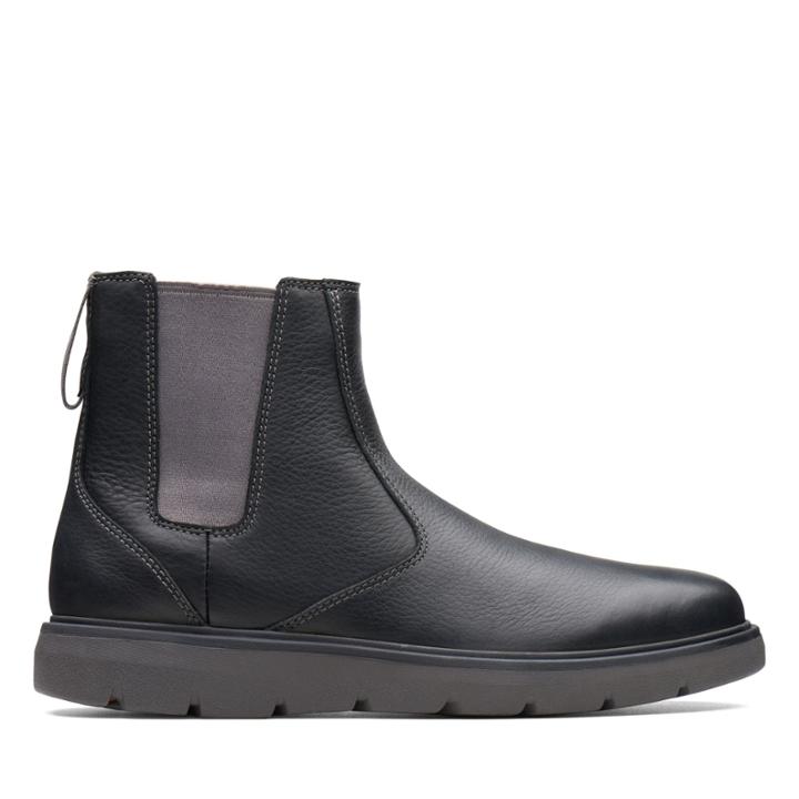 Clarks Un Map Up Gtx - Black Leather - Mens 7.5