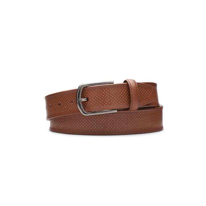 Clarks Perf Belt - Tan - Mens Accessories 38
