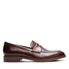 Clarks Mckewen Step - Mahogany Leather - Mens 9.5