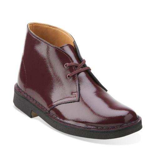 Originals Desert Boot. In Wine Patent