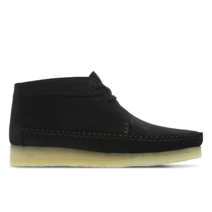 Clarks Weaver Boot - Black Suede - Mens 8