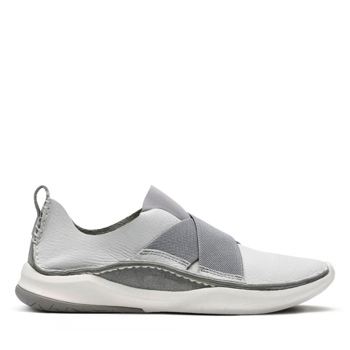 Clarks Privolutionex. - Light Grey Leather - Womens 7.5