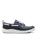 Clarks Cloud Swing - Navy Leather - Childrens 2.5