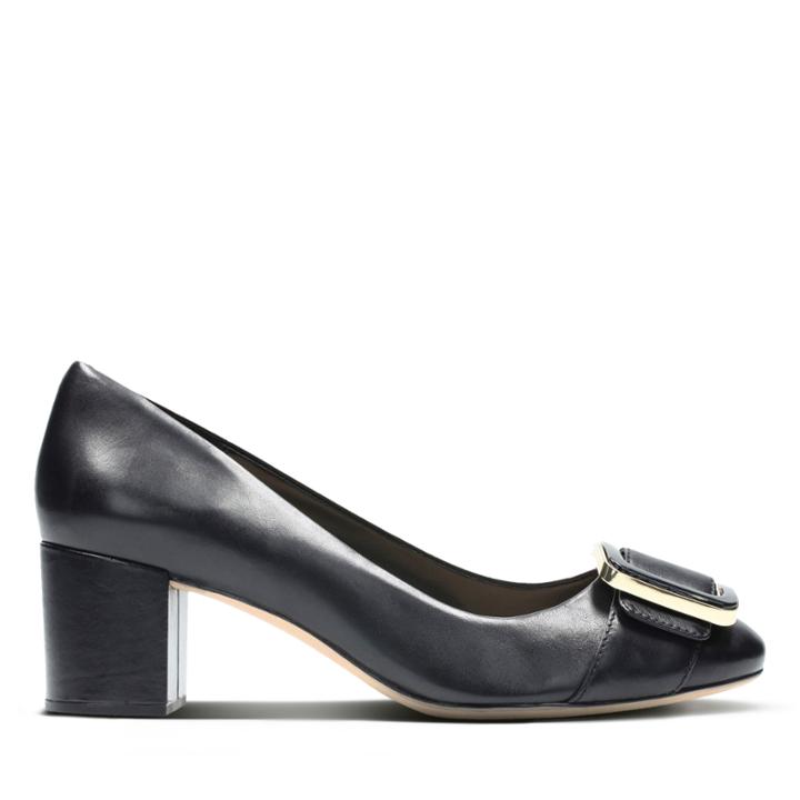 Clarks Orabella Fame - Black Leather - Womens 6.5