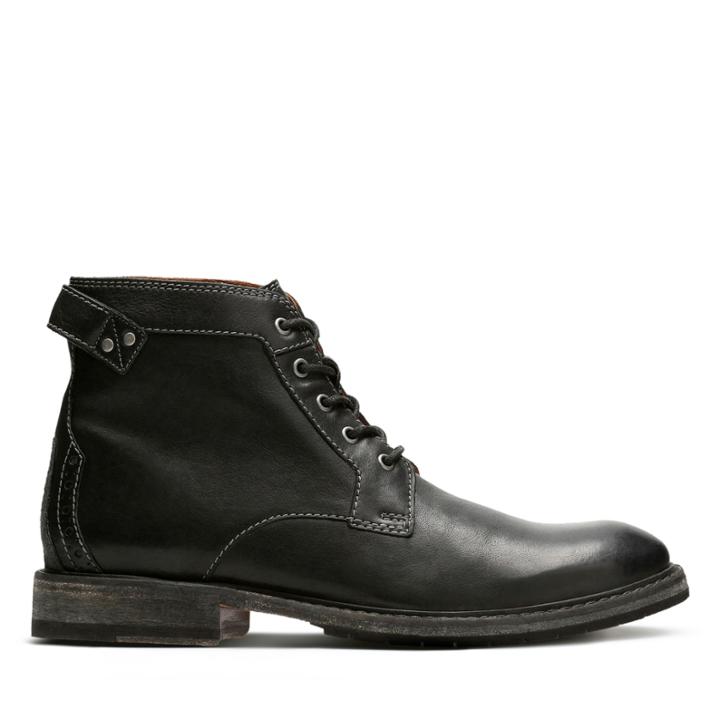 Clarks Clarkdale Bud - Black Leather - Mens 7.5