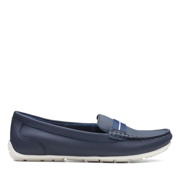 Clarks Dameo Vine - Navy Leather - Womens 9