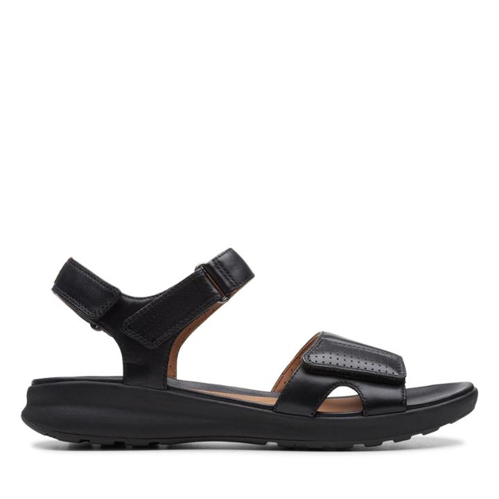 Clarks Un Adorn Calm - Black Leather - Womens 11