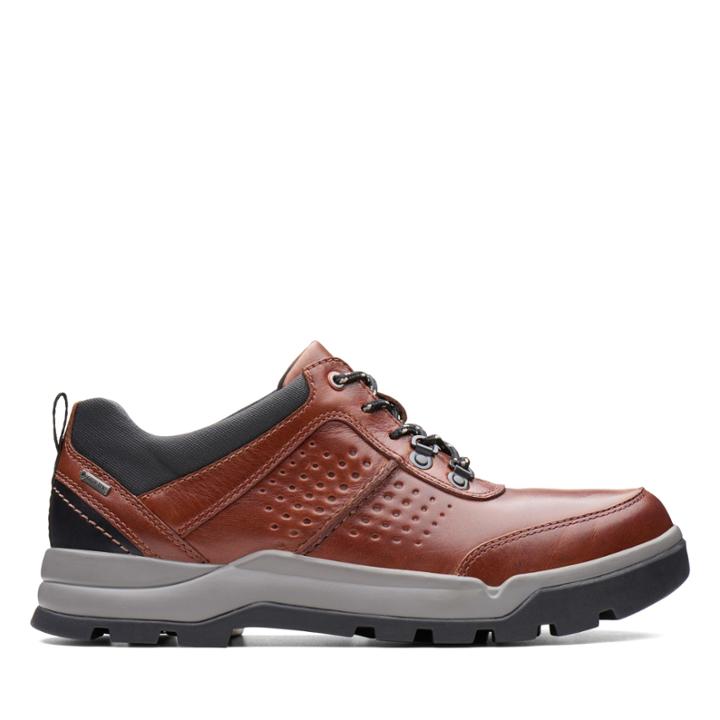 Clarks Un Atlas Lo Gore-tex - Dark Tan Leather - Mens 8