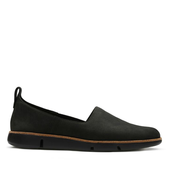 Clarks Tri Curve - Black Nubuck - Womens 6
