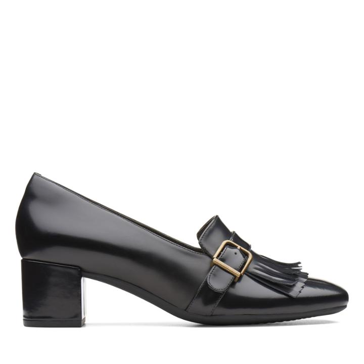 Clarks Tealia Maye - Black Patent Leather - Womens 5