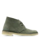 Clarks Desert Boot - Olive Suede - Womens 6.5