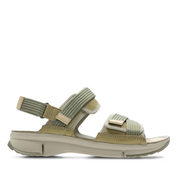 Clarks Tri Walk - Khaki Combi - Womens 6