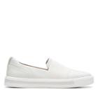 Clarks Un Maui Step - White Leather - Womens 5