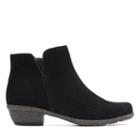 Clarks Wilrose Frost - Black Suede - Womens 6