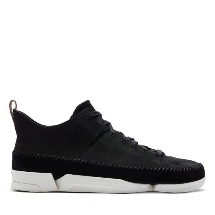 Clarks Trigenic Flex - Black Nubuck - Mens 7.5