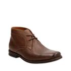 Clarks Holmby Top In Brown Leather