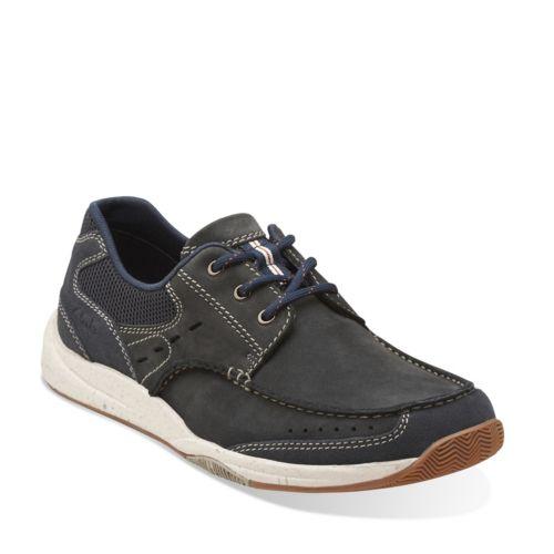 Clarks Allston Edge In Navy Nubuck
