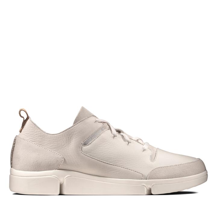 Clarks Tri Verve Lace - White Leather - Mens 13