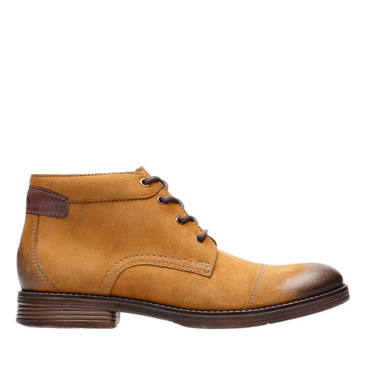 Clarks Devington Cap - Tobacco Suede - Mens 7.5