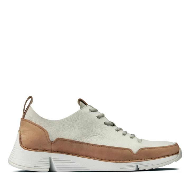 Clarks Tri Spark. - White Leather - Womens 6