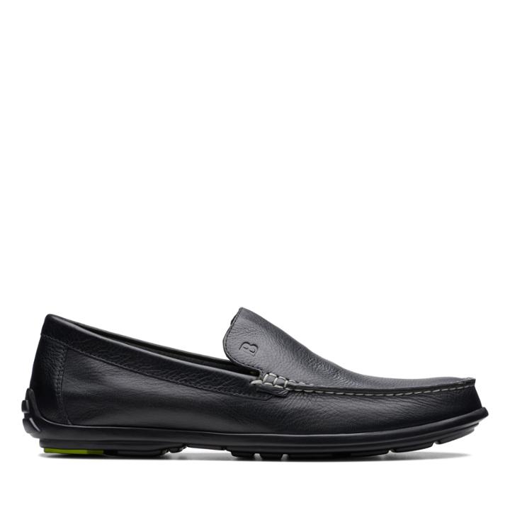 Clarks Grafton Loafer - Black Leather - Mens 9
