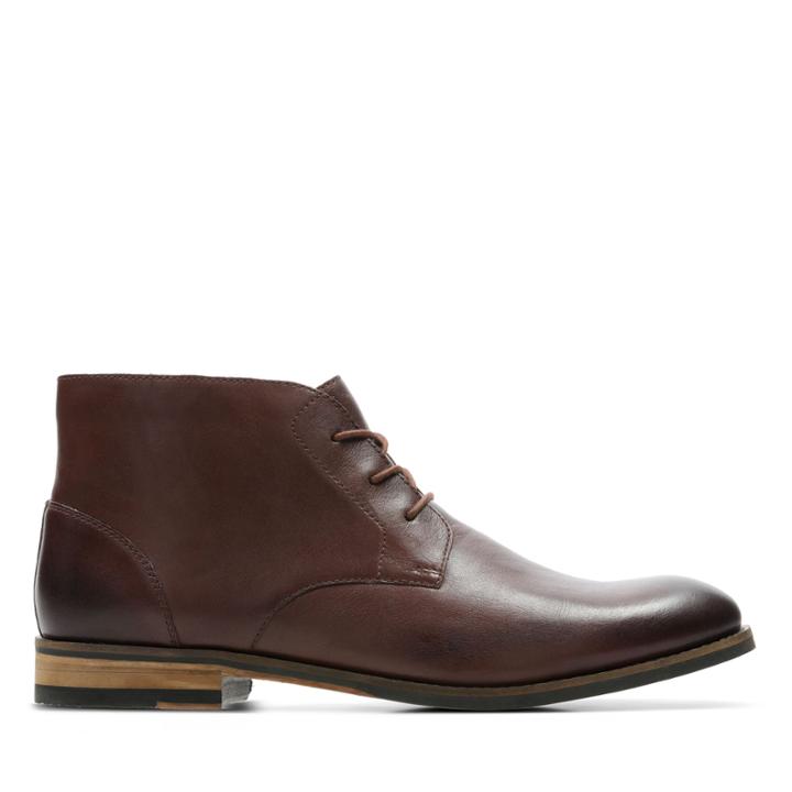 Clarks Flow Top - British Tan Leather - Mens 8.5