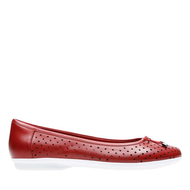Clarks Gracelin Lea - Red Leather - Womens 8.5