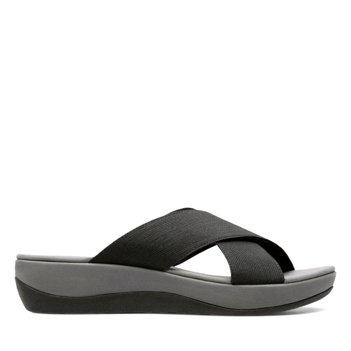 Clarks Arla Elin - Black Textile - Womens 8