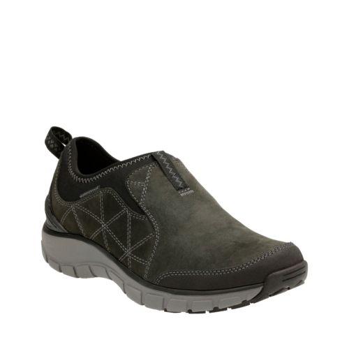 Clarks Wave Slide In Black Nubuck