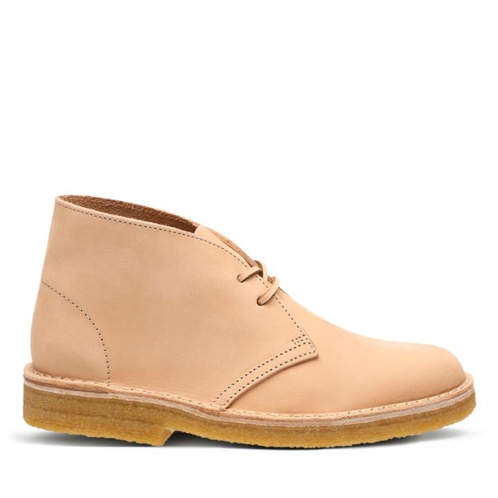 Clarks Desert Boot - Natural Tan Leather - Womens 7
