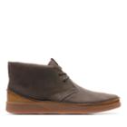 Clarks Oakland Rise - Dark Brown Leather - Mens 8