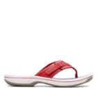 Clarks Breeze Sea - Red Synthetic - Womens 5