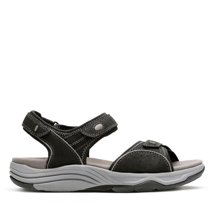 Clarks Wave Grip - Black Synthetic - Womens 9