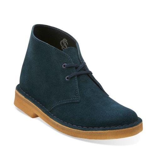 Originals Desert Boot. In Midnight Blue Suede
