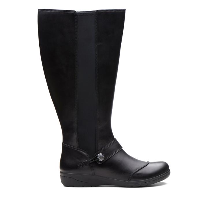 Clarks Cheyn Meryl Ws - Black Leather - Womens 8.5