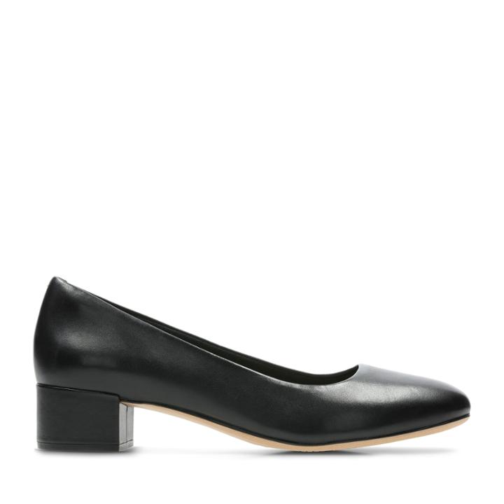 Clarks Orabella Alice - Black Leather - Womens 6