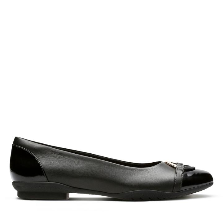 Clarks Neenah Vine - Black Leather - Womens 6