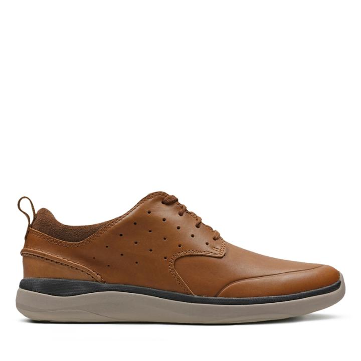 Clarks Garratt Lace - Tan Leather - Mens 8.5
