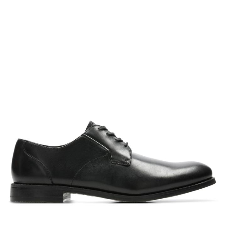Clarks Edward Plain - Black Leather - Mens 11.5
