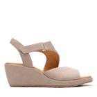 Clarks Un Plaza Sling - Grey Nubuck - Womens 9.5