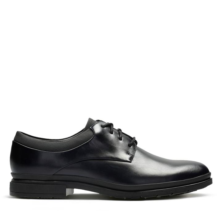 Clarks London Map - Black Leather - Mens 7