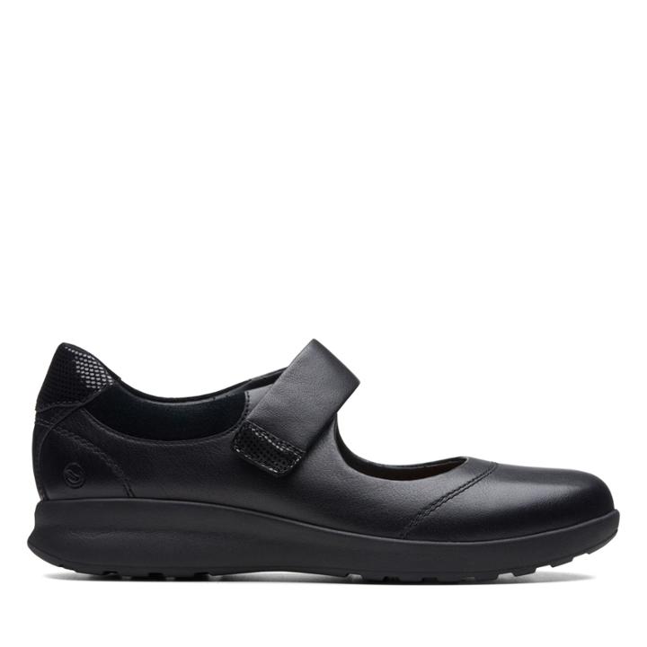 Clarks Un Adorn Strap - Black Combination - Womens 6.5