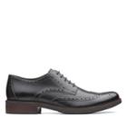 Clarks Maxton Wing - Black Leather - Mens 8.5