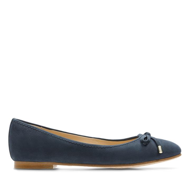 Clarks Grace Lily - Navy Nubuck - Womens 6