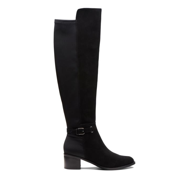 Clarks Poise Orla - Black Suede - Womens 9